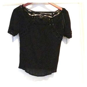 Black Lucky Brand Boho top